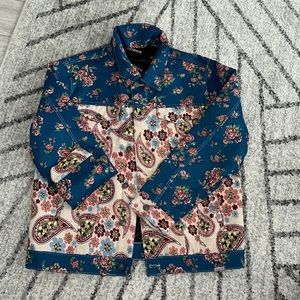 Men’s Valabasas Denim patterned jacket.